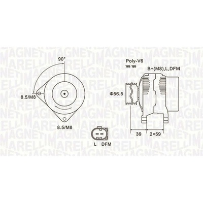generátor MAGNETI MARELLI 063731911010