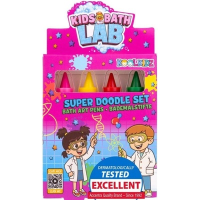 ACCENTRA Pastelky do vane koolkidz jablko 4 farby 20 g