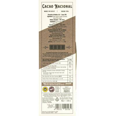 Assai čokoláda zo Sicílie horká 70% kakaa 80 g