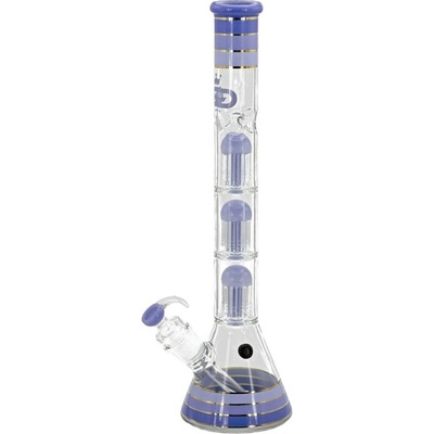 Grace Glass Skleněný bong s perkolací Golden LE Blue 48cm – Hledejceny.cz
