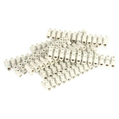 EMOS Skrutková svorkovnica 12× 2,5–4mm2, 450 V, biela, 10 ks