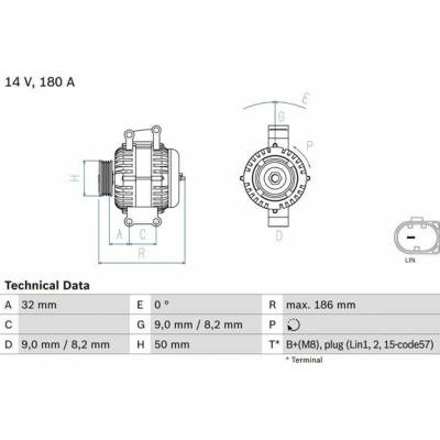 Alternátor BOSCH 0 986 084 590