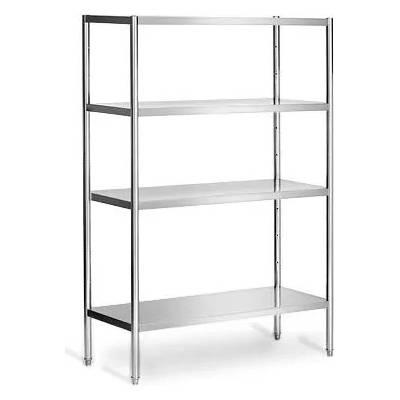 GGM Nerezový regál PREMIUM - 140 x 50 cm - 4 police
