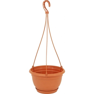 Prosperplast Květináč závěsný AGRO terakota 27 cm+HÁK