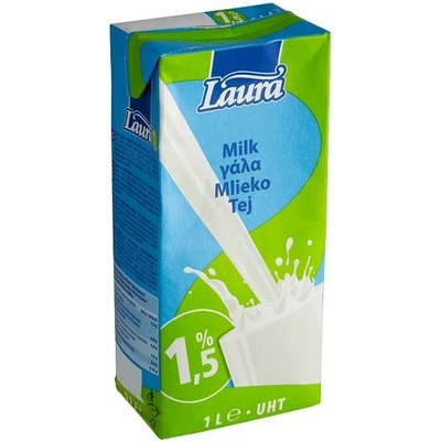 Laura Trvanlivé polotučné mlieko 1,5% 1 l
