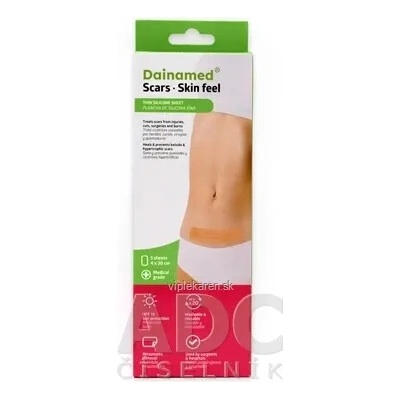 Dainamed Scars Skin Feel tenká silikonová náplast na jizvy, 4 x 30 cm 5 ks