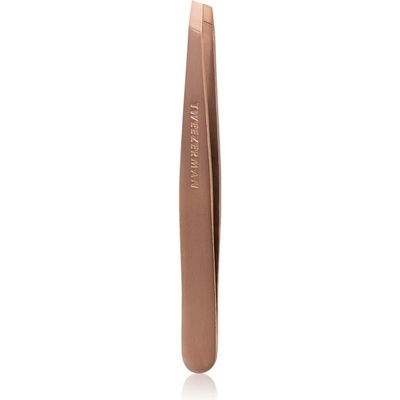 Tweezerman Studio Collection pinzeta so zošikmeným koncom Rose Gold