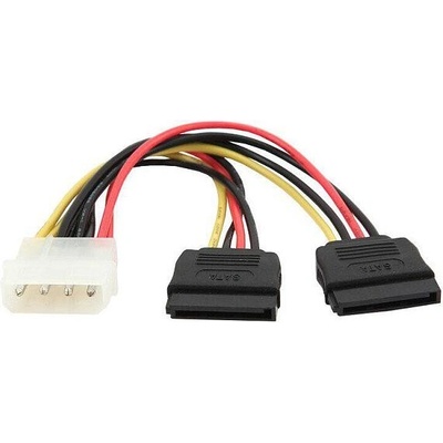 GEMBIRD Kabel SATA napájecí rozdvojka 15cm 1x 5.25 na 2xSATA GEMBIRD CC-SATA-PSY