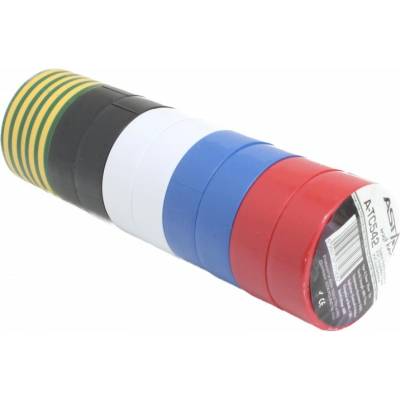 Asta Izolační pásky elektrikářské 19 mm x 10 m různé barvy 10 sk