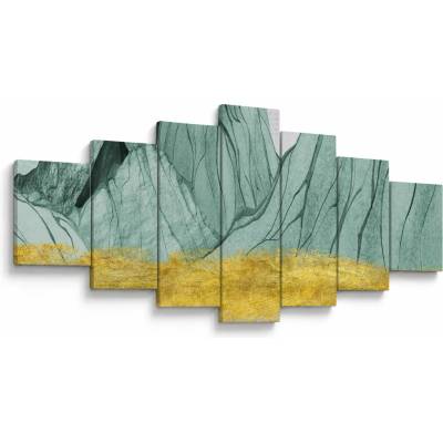 Obraz - Smaragdové hory N⁰1, sedemdielne 210x100 cm