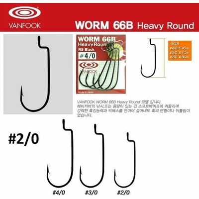VANFOOK WORM 66B HEAVY ROUND vel.2 5ks