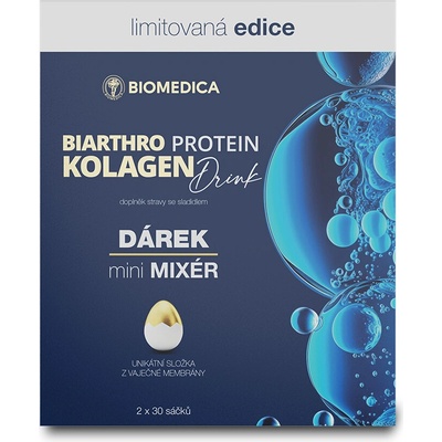 Biarthro protein kolagen drink 2 x 30 sáčků + dárek