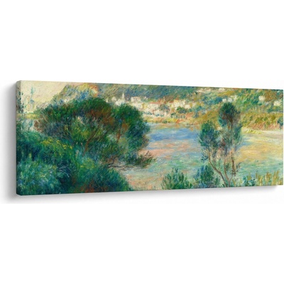 Obraz - Auguste Renoir, View of Monte Carlo from Cap Martin, reprodukce, jednodílný 145x58 cm