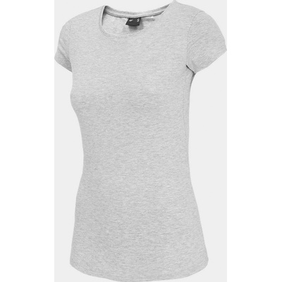 4F Dámske tričko TSD001 sivé cold light grey melange