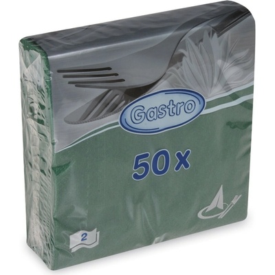 Wimex servítky 2V tmavozelené 33x33cm 50ks