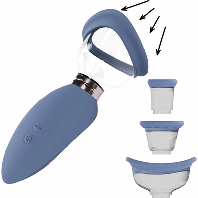 Arousing - Rechargeable Vulva and Breast Pump, blue