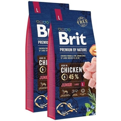 Brit Premium by Nature Junior L Chicken 2 x 15 kg