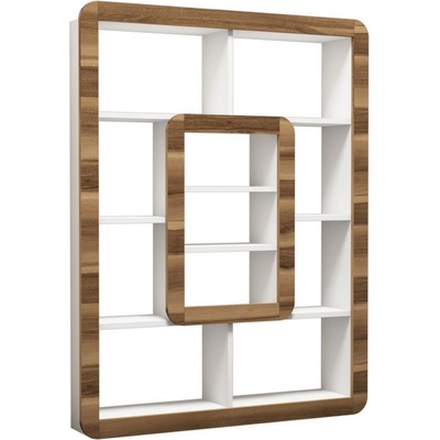 Kalune Design knižnica Orkide biela/orech