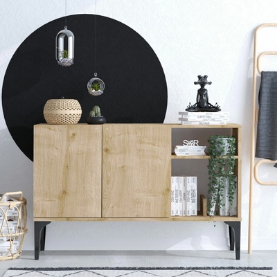 Hanah Home Skříňka OSCAR dub sapphire černá