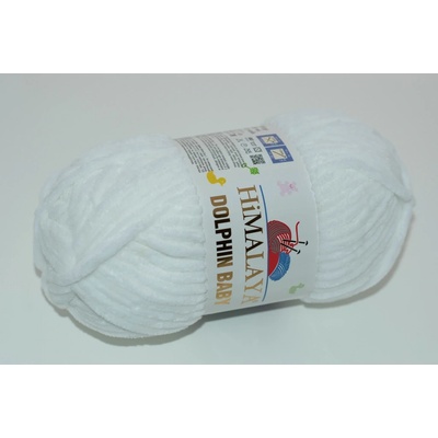 Himalaya Příze Dolphin baby 80301 bílá