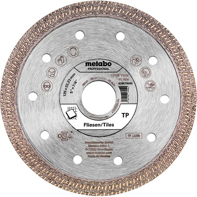 Metabo Diamantový rezný kotúč 125 x 22,23 mm 628579000