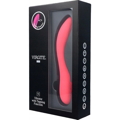 Virgite V8 silikónový vibrátor na bod G 20,6 x 3,5 cm