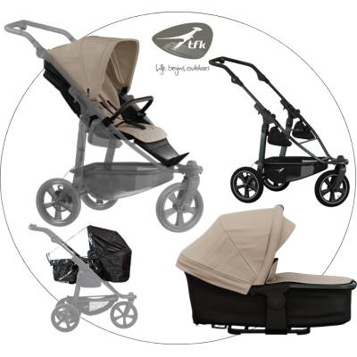 TFK Kombinovaný mono3air+ combi pushchair+ seat korba combi+ podvozek+sportovní sezení a pláštěnka sand 2026