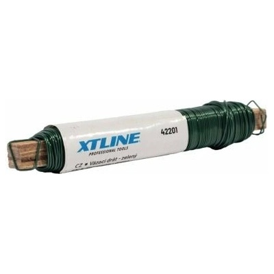 Vázací drát zelený PVC, XTLINE 0,65 (0,55) mm x 30 m, balení 1 ks