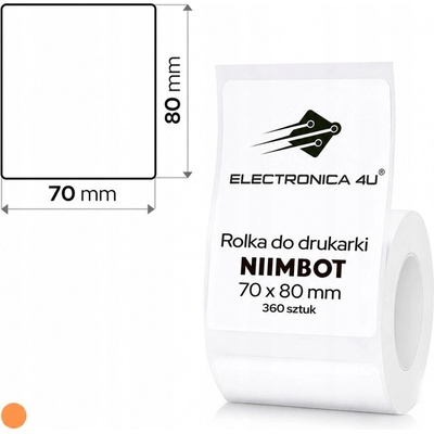 Bílé samolepicí etikety, termální samolepky pro Niimbot K3, 360 kusů