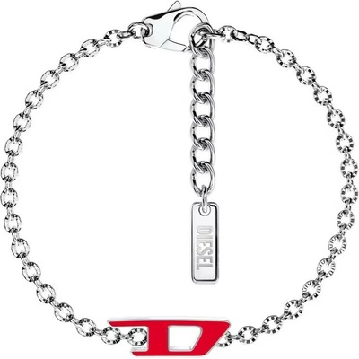 Diesel Nadčasový ocelový unisex náramek D Logo DX1691040