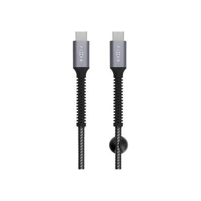 Fixed FIXDA-CC12-GR USB-C/USB-C PD 240 W 1,2m sivý