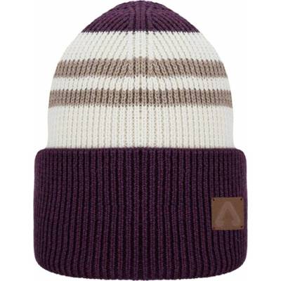 Čiapka P.A.C. Keno Merino Beanie Plum Melange