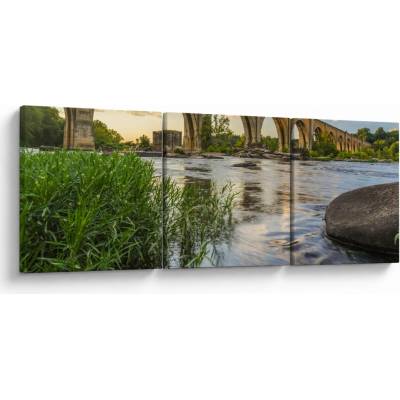 Obraz - Richmondský železničný most, trojdielne 90x30 cm