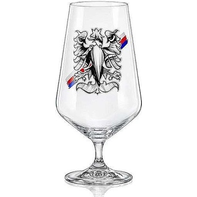 Crystalex CZECH IN sklenice na pivo orel 540 ml