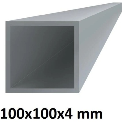 Hliníkový jekl čtvercový 100x100x4 mm 3 m (AL-100x100x4-3)