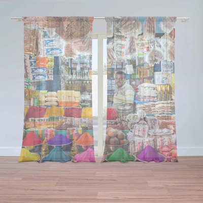 Sablio Záclony Farebné korenie: 2ks 150x250cm