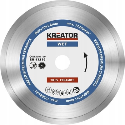 Kreator KRT081100 - Diamantový kotúč celoobvodový 89mm PREMIUM