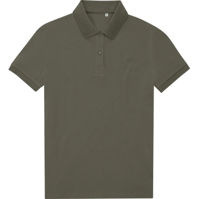 B&C My Eco Polo 65/35 women zelená camo