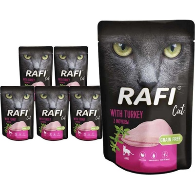 Dolina Noteci RAFI Cat Adult s morčacím mäsom 10 x 100 g