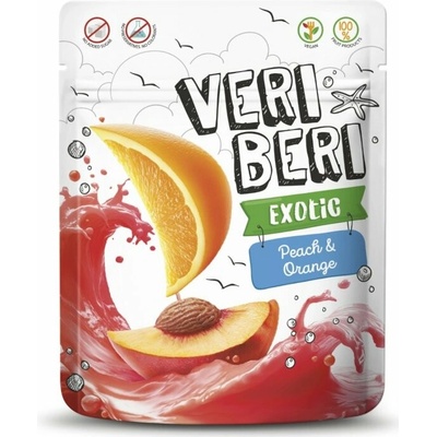 Veri Beri Exotic Ovocné stripsy Broskev & Pomeranč 50 g