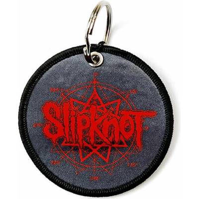 Prívesok na kľúče Slipknot Logo & Nonagram Patch Keychain
