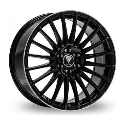 Axxion AX5 8x18 5x120 ET38 black polished lip