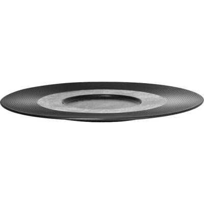 RAK Porcelain Talíř mělký Gourmet 29 cm černá RAK-EDGF29