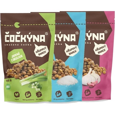 Čočkýna Smažená Čočka mořská sůl 100 g