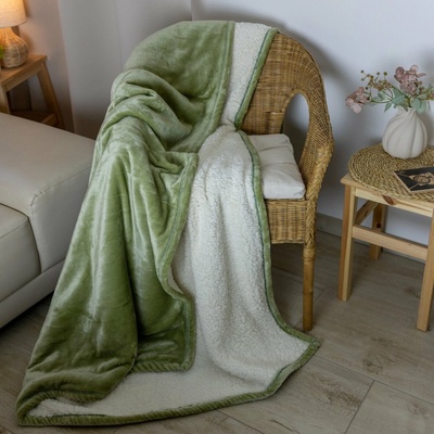 Polášek Deka beránek č. 75 100% polyester Zelená 150x200