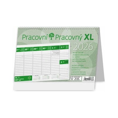Pracovní XL stolní 2026