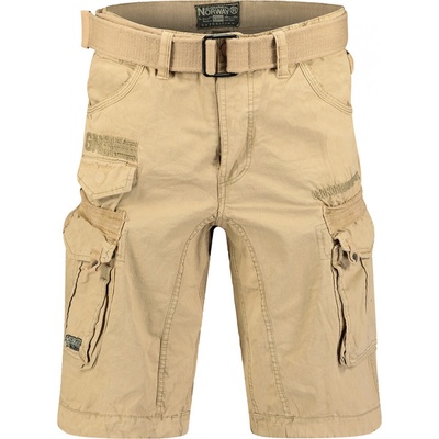 Geographical Norway kalhoty pánské PANORAMIQUE MEN BASIC 063 bermudy kapsáče khaki