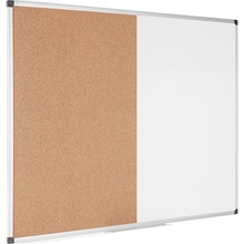 Bi-Office Popisovacia magnetická tabuľa a korková nástenka, kombinovaná, 900 x 600 mm