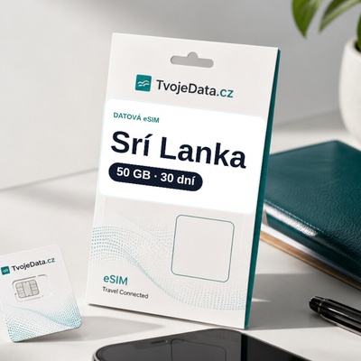 eSIM Srí Lanka 50 GB / 30 dní - Srí Lanka JC087
