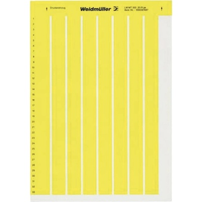 Weidmüller 1686381044-1 LM MT300 20X8 WS kabelové značení LaserMark 8 x 20.3 mm Barva aktivního pole: bílá počet štítků: